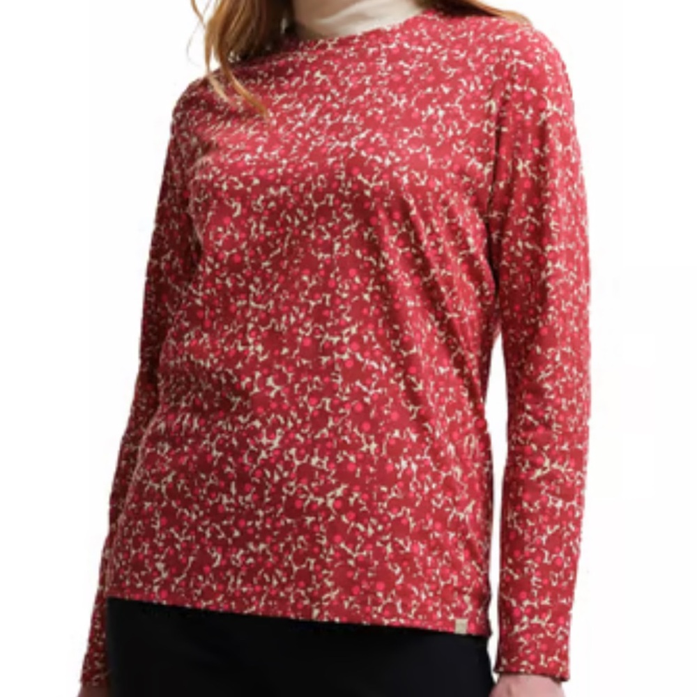 Orla Kiely Regatta Red and Cream Long Sleeve Top